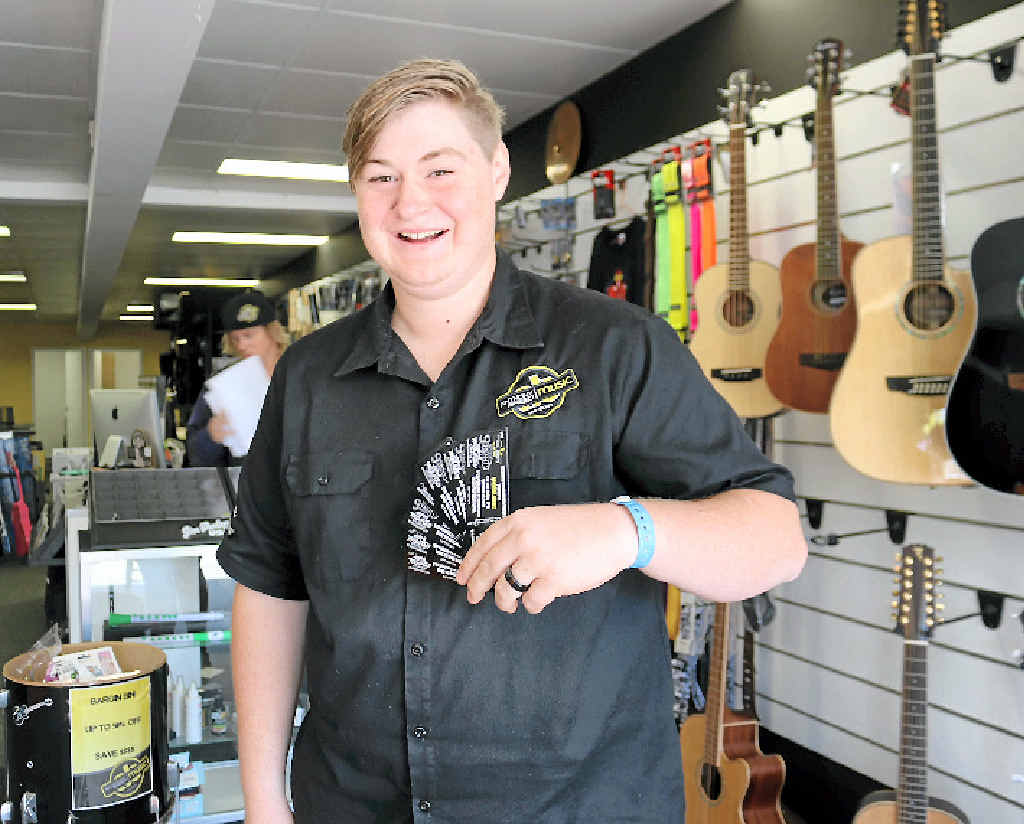 Anthony Breed Music Gladstone is holding a live music night on June 13 with three bands for $8 a ticket. Sales consultant Tom Breed said interest in the community event had increased. Anthony Breed Music Gladstone is holding a live music night on June 13 with three bands for $8 a ticket. Sales consultant Tom Breed said interest in the community event had increased.